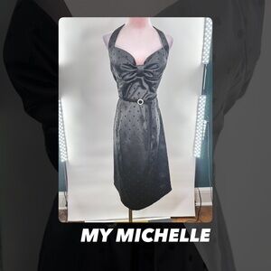 EUC My Michelle Halter Neck Dress